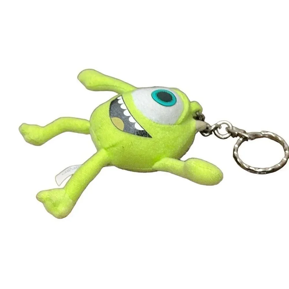 Y2K Disney 2000-2009 Pixar Monsters INC Keychain Mike Stuffed 4" - Picture 6 of 6